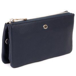 Вместительный клатч на два отделения женский ST Leather 19248 Синий b19248 фото