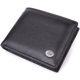 Мужской зажим из натуральной кожи ST Leather 22475 Черный b22475 фото