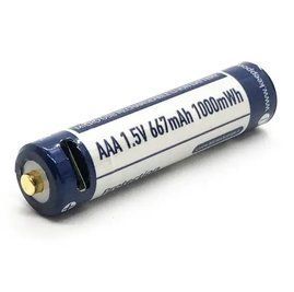 Акумулятор Keeppower Li-ion R03 667mAh P1044U1 AAA 1.5V (Білий із синім) L703007 фото