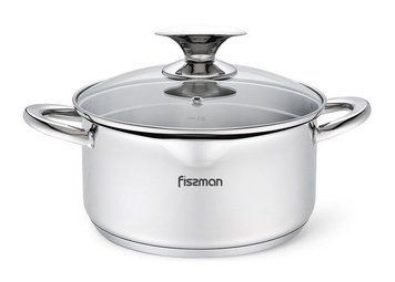Кастрюля Fissman Elegance на 2.2 л из нержавеющей стали FN-5491 фото