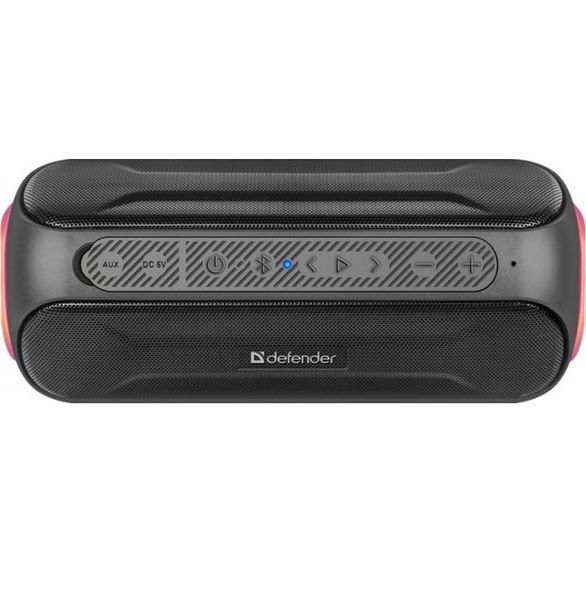 Портативная акустическая bluetooth колонка Defender Enjoy 1.0 S1000 20 Вт LED microSD USB TWS Черная L707741 фото