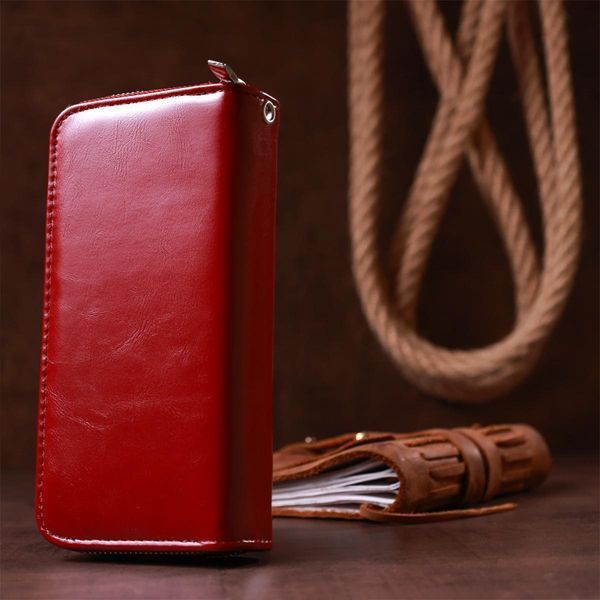 Кошелек женский из экокожи KIVI 19053 Малиновый b19053 фото