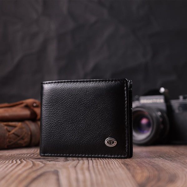 Мужской зажим из натуральной кожи ST Leather 22475 Черный b22475 фото