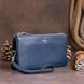 Вместительный клатч на два отделения женский ST Leather 19248 Синий b19248 фото 6