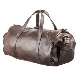 Сумка кожана дорожная Grande Pelle 11044 Коричневая 55х31х24 см b11044 фото