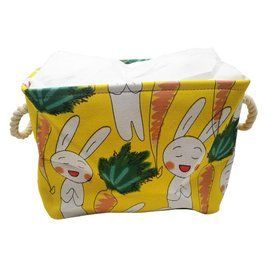 Корзина из хлопка Bambi CLR619 корзинки 35-25-26см Зайчик RT-CLR619(Yellow) фото