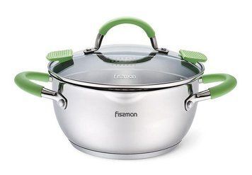 Кастрюля Fissman Charlotte на 2.5 л с крышкой-дуршлагом FN-5501 фото