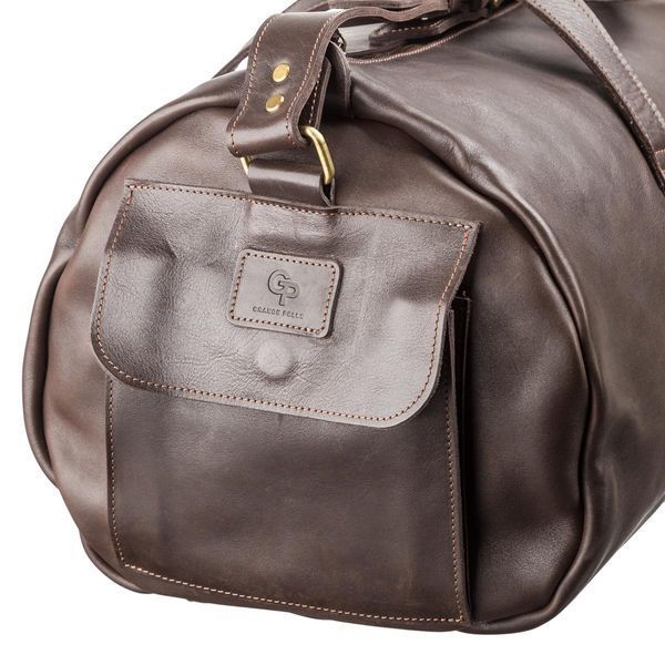 Сумка кожана дорожная Grande Pelle 11044 Коричневая 55х31х24 см b11044 фото