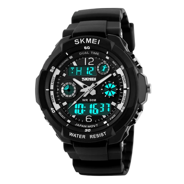 Чоловічий спортивний годинник Skmei S-Shock 0931 Чорний L122980 фото