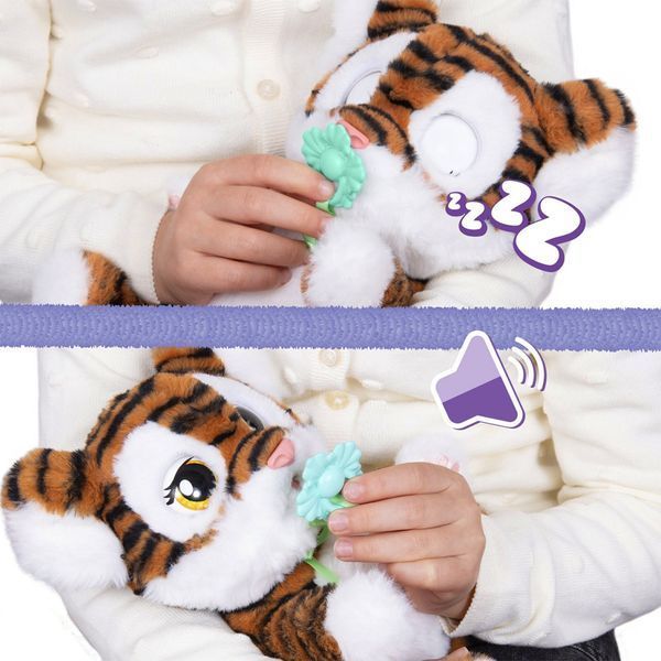 Интерактивная игрушка "Тигренок" Baby Paws со звуком RT-927650M фото