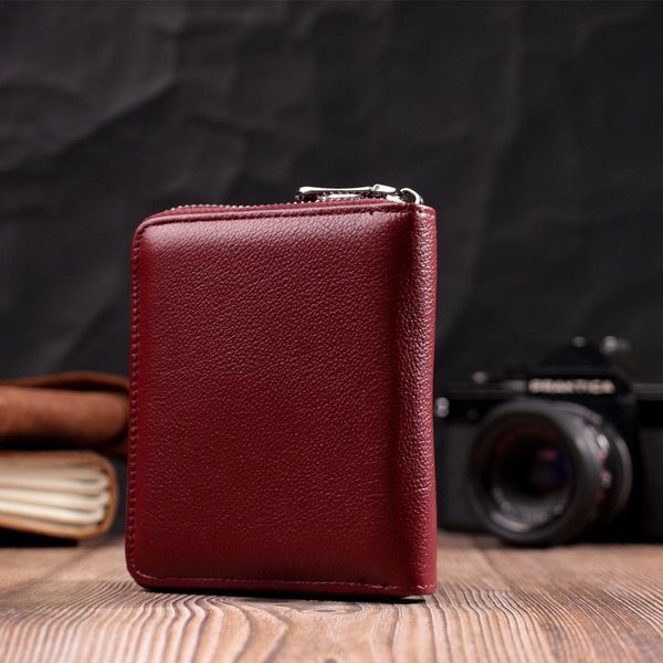 Портмоне для женщин на молнии из натуральной кожи ST Leather 19487 Бордовый b19487 фото