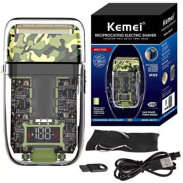 Електробритва-шейвер Kemei KM-TX7 (сухе та вологе гоління) L707992 фото