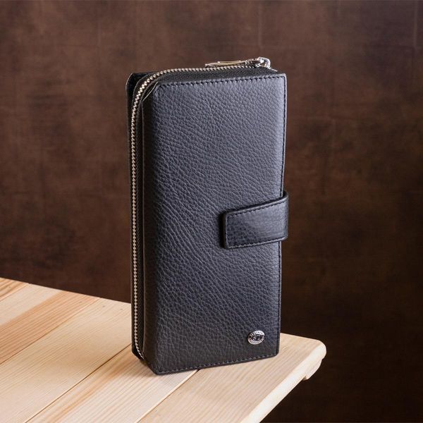 Мужской кошелек ST Leather 18453 стильный Черный b18453 фото
