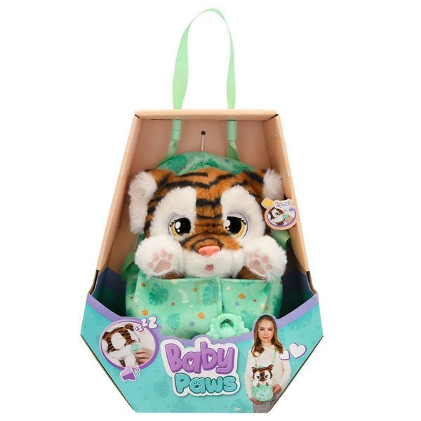 Интерактивная игрушка "Тигренок" Baby Paws со звуком RT-927650M фото