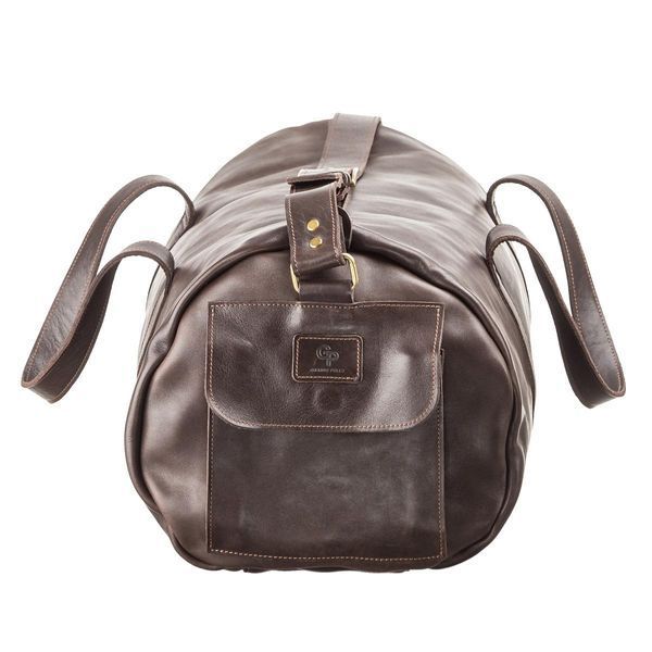 Сумка кожана дорожная Grande Pelle 11044 Коричневая 55х31х24 см b11044 фото