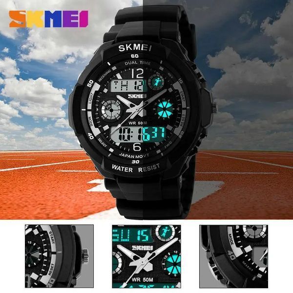 Чоловічий спортивний годинник Skmei S-Shock 0931 Чорний L122980 фото