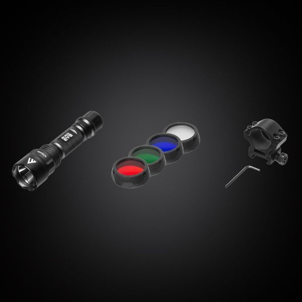 Ліхтар тактичний Mactronic Black Eye 650 (650 Lm) Recharg Type-C Gun Mount RGB Kit (DAS303694) DDAS303694 фото