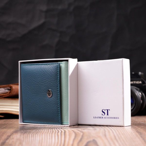Женский кошелек с монетницей из натуральной кожи ST Leather 19508 Разноцветный b19508 фото