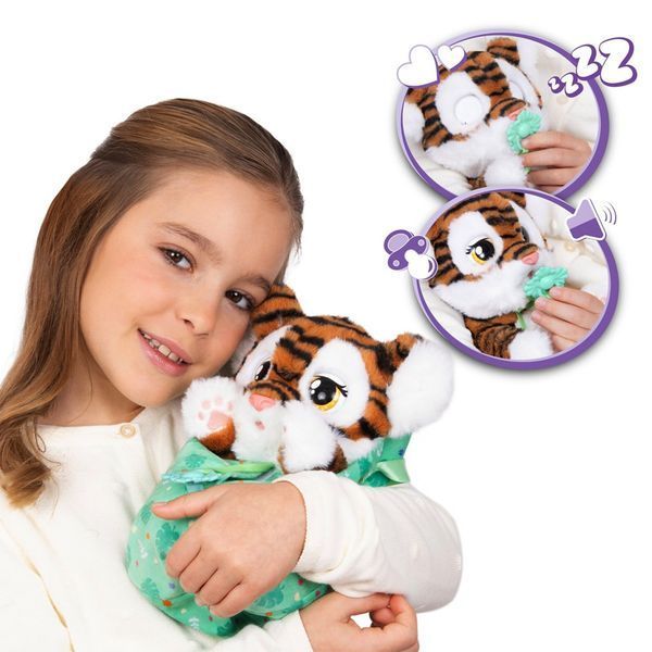 Интерактивная игрушка "Тигренок" Baby Paws со звуком RT-927650M фото