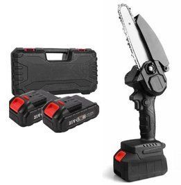 Цепная мини пила Galimet 6" 21V + 2 аккумулятора + бокс L703892 фото
