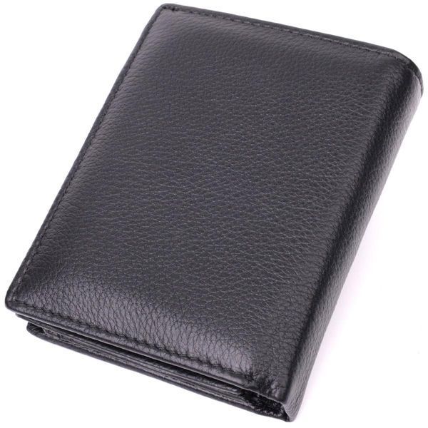 Гаманець вертикального формату з натуральної шкіри ST Leather 22474 Чорний b22474 фото