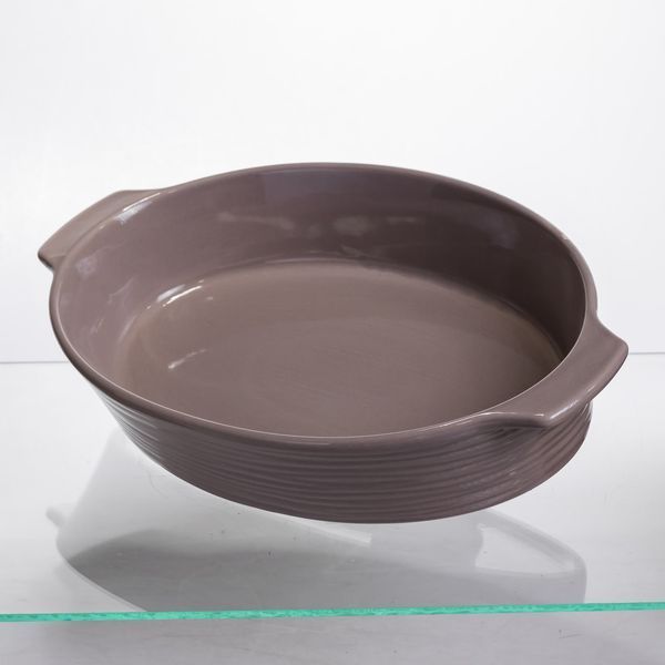 Форма для запікання овальна 36&times;22.5&times;7 см порцелянова 2 літри, Кавовий LU-S1286 фото