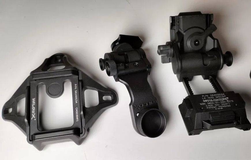 Комплект креплений Wilcox L4G24 + J-Arm + 3 Hole Shroud для прибора ночного видения PVS-14 (Металл) L703266 фото