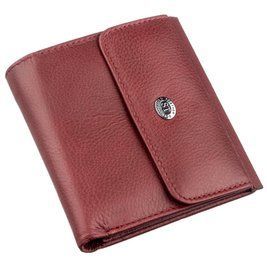 Небольшой женский бумажник с монетницей ST Leather 18920 Бордовый b18920 фото