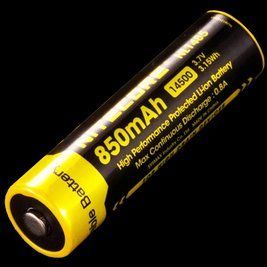 Акумулятор 14500 Nitecore NL1485 850mAh Li-Ion 3.7V (Чорно-жовтий) L712694 фото