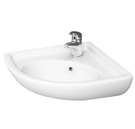 Угловая подвесная раковина RAK Ceramics Compact Corner 440x195x360 мм (RAK0048) Белая L900166 фото