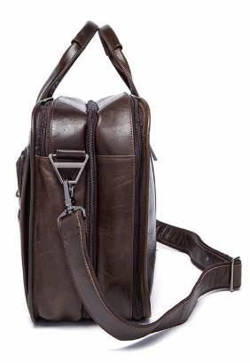 Сумка для ноутбука из натуральной кожи Vintage 14870 Коричневая b14870 фото