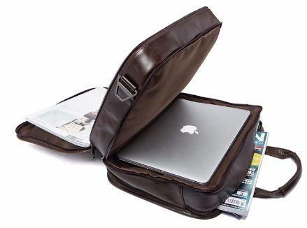 Сумка для ноутбука из натуральной кожи Vintage 14870 Коричневая b14870 фото