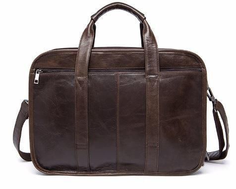 Сумка для ноутбука из натуральной кожи Vintage 14870 Коричневая b14870 фото