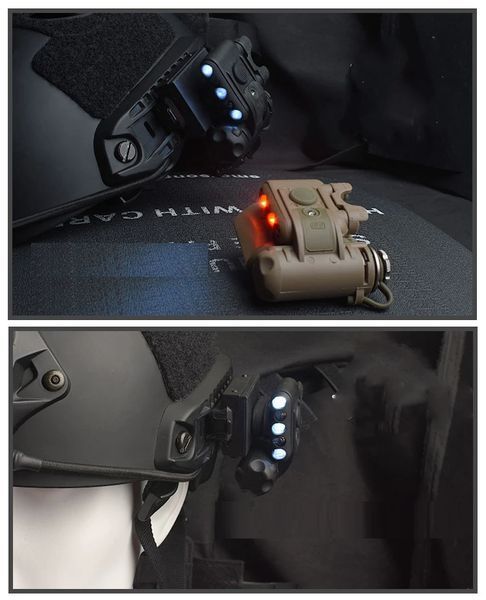Тактический фонарь Airsoft Wadsn Gen 3 на шлем (Черный) L703248 фото