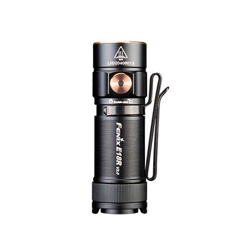 Ручной мини фонарик Fenix E18R V2.0 1200лм USB Type-C с магнитом (Черный) L703338 фото