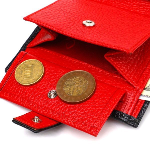 Мужской бумажник из натуральной зернистой кожи CANPELLINI 21728 Черный b21728 фото