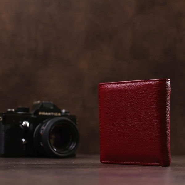Небольшой женский бумажник с монетницей ST Leather 18920 Бордовый b18920 фото