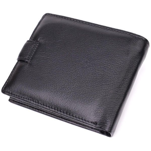 Гаманець чоловічий середнього розміру з натуральної шкіри ST Leather 22473 Чорний b22473 фото