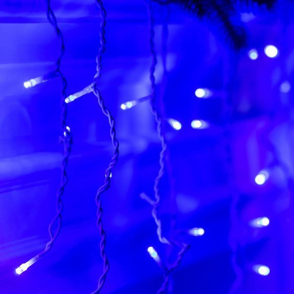 Вулична світлодіодна гірлянда Бахрома 105 LED на 6 метрів Синій LU-6МWBL фото