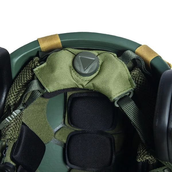 Комплект шлем Fast Team Wendy Helmet NIJ IIIA + наушники Earmor M32H MOD3 + кавер (Оливковый) размер S L900656 фото