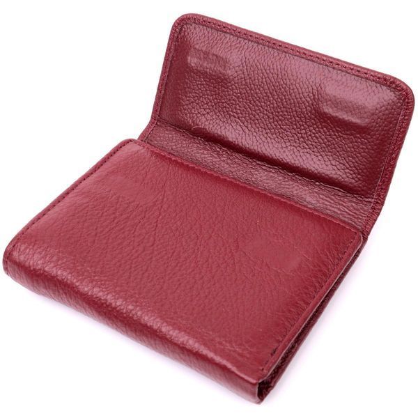 Шкіряний жіночий гаманець із монетницею ST Leather 19480 Бордовий b19480 фото