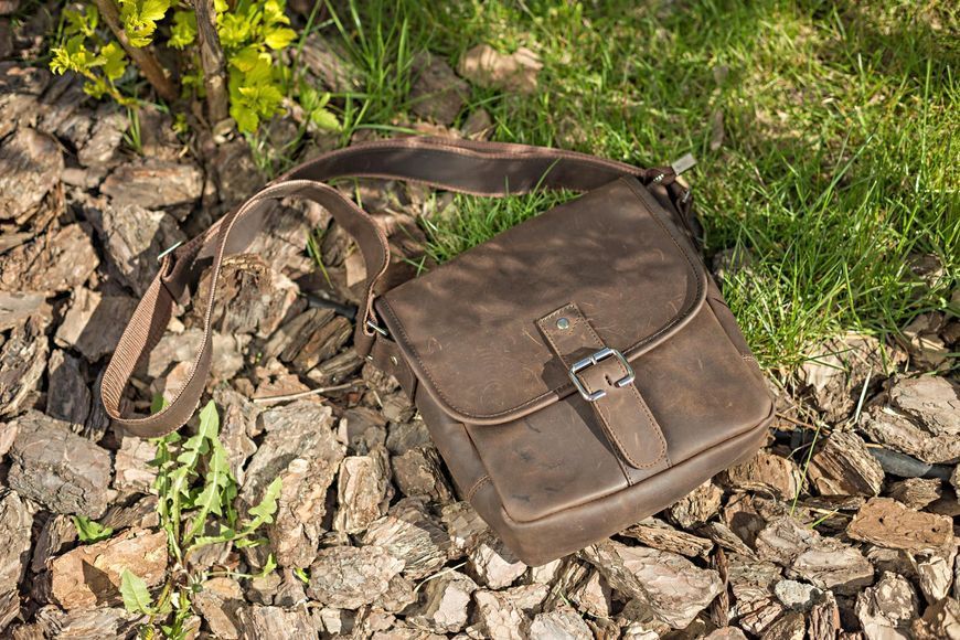 Сумка SHVIGEL 00890 из винтажной кожи Коричневая b00890 фото