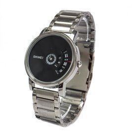 Чоловічий годинник Skmei 1260 оригінальні silver black L126013 фото