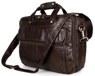 Сумка чоловіча Vintage 14247 для ноутбука з діагоналлю 15.6 дюйма Коричнева b14247 фото