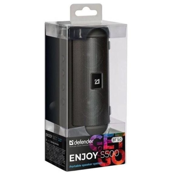 Портативная Bluetooth колонка Defender Enjoy S500 10 Вт microSD USB TWS Черная L707734 фото