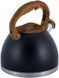 Чайник Kamille Whistling Kettle Black 2.7л з нержавіючої сталі зі свистком KM-1087 фото 7