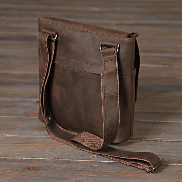 Сумка SHVIGEL 00998 из винтажной кожи Коричневая b00998 фото