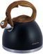 Чайник Kamille Whistling Kettle Black 2.7л з нержавіючої сталі зі свистком KM-1087 фото 1