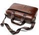 Деловая мужская сумка из зернистой кожи Vintage 14837 Коричневая b14837 фото 12