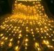Гірлянда штора Водоспад 3х3 м 320 LED (прозорий шнур з перехідником) Золоте світло L200641 фото 5